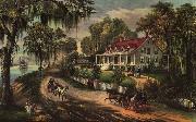 Currier and Ives, A Home on the Mississippi